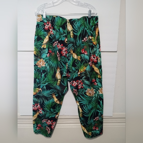 Pinup Girl Clothing Parrot Tropical High Waist Trousers 2XL - Picture 4 of 5
